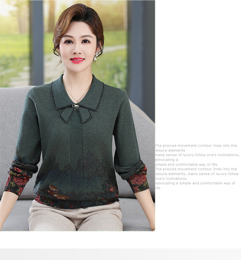 E5768 1790K ÁO SƠ MI NỮ TAIRYA ÁO LEN PHỤC CỔ CỔ ĐIỂN THỜI TRANG NỮ G05 SẢN PHẨM MỚI