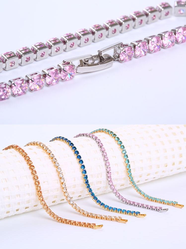 Fashion Geometric Copper Plating Zircon Bracelets display picture 4