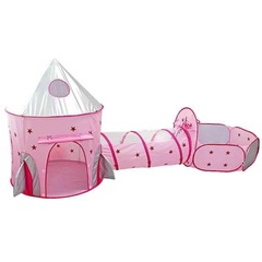 子供用テント3点セット室内玩具三合一モンゴル包宇宙室折り畳み可能な男の子と女の子のゲームプール