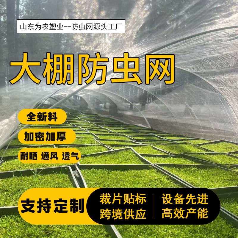 防虫网大棚果园猪场防蚊专用网防蚊网全新聚乙烯料加密加厚防虫网