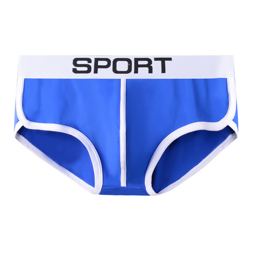 Foreign trade hot selling men's cotton briefs sweatpants soft, comfortable and breathable U convex bag European and American sexy underwear