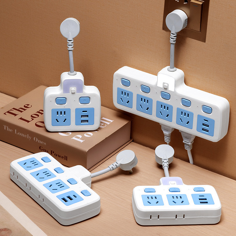 Multi-Functional Adapter Plug Converter with USB Sockets and Power Strip Multi-Functional Adapter Plug Converter with USB Sockets and Power Strip