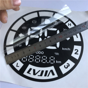 Old factory experience PET white diaphragm LED electronic cigarette digital display face sticker faucet sticker