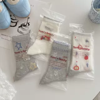 OEM定制袜子秋冬中筒袜卡通男女棉袜欧美亚马逊跨境电商小单定制