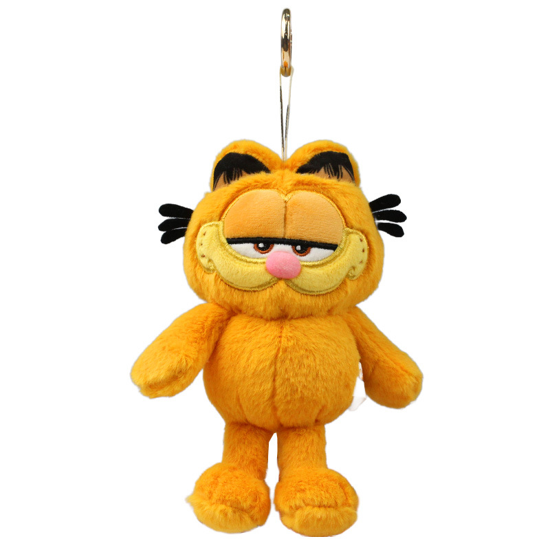 Llavero Colgante de Peluche de Gato de Felpa Corta y Algodón PP para Bolsos y Llaves