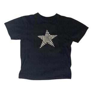 �W�aŮ�b����T��Vinatage Lucky Star Baby Tee, Retrto Women Sh