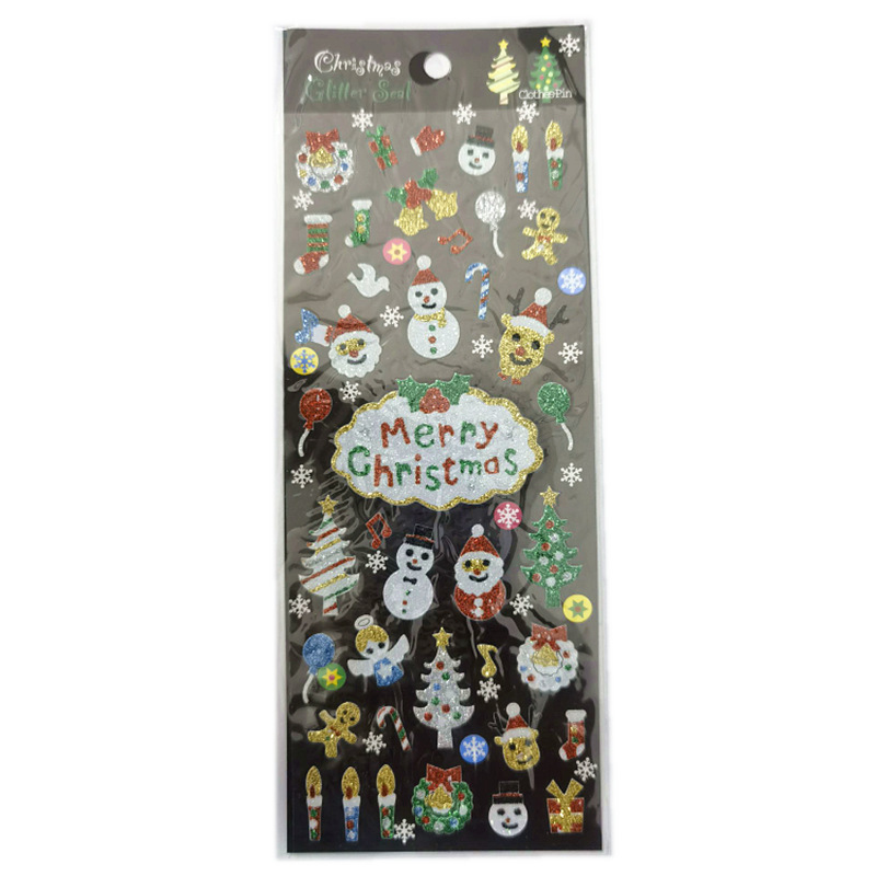 Calcomanías Navideñas Infantiles Autoadhesivo para Navidad y Decoración de Agenda