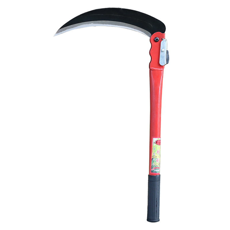Hoz, hoz plegable, cortadora de césped de jardín, herramienta de cuchillo de cocina portátil de acero al manganeso, herramienta de deshierbe de arroz de cosecha, puerro