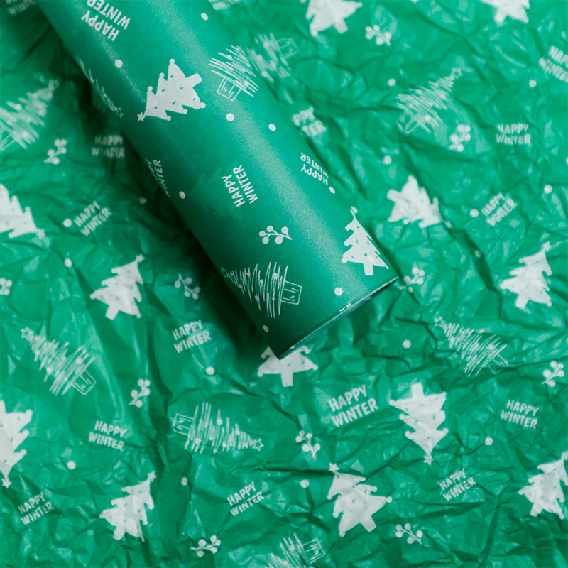 Papel de Navidad Sydney papel de revestimiento Nochebuena paquete de manzanas DIY material de ramo florista para papel de embalaje de manzanas