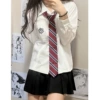 White long-sleeve, mid length
