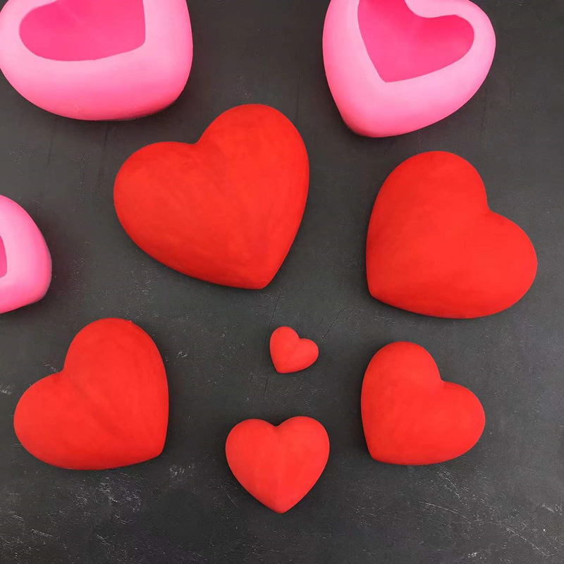 Valentine's Day Stereo Six-even Love Silicone Mold Aromatherapy Candle Handmade Soap Chocolate Mousse Cake Mold Valentine's Day Stereo Six-even Love Silicone Mold Aromatherapy Candle Handmade Soap Chocolate Mousse Cake Mold