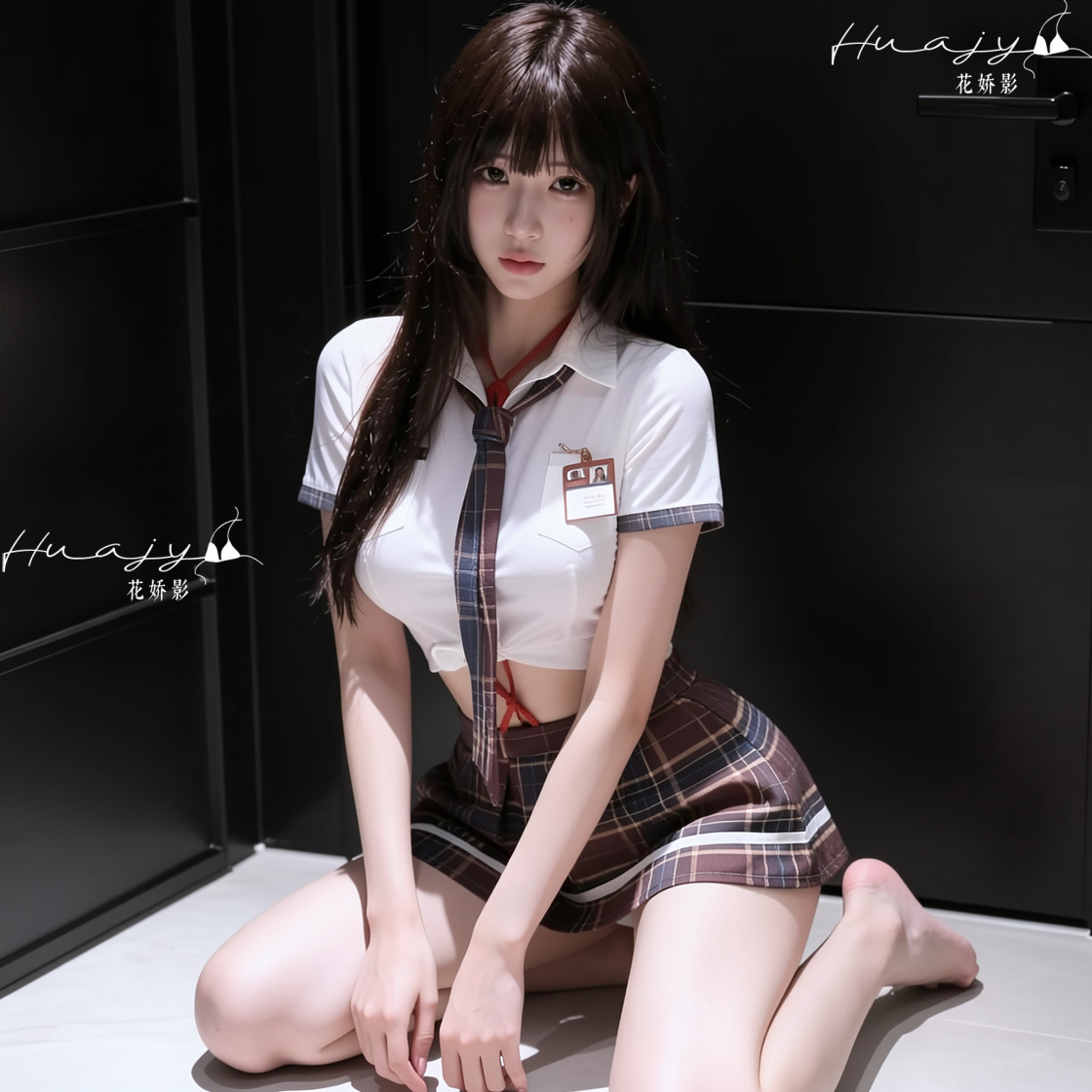 Huajiaoying JK uniform suit female college style pleated skirt short skirt cosplay sexy underwear no need to take off