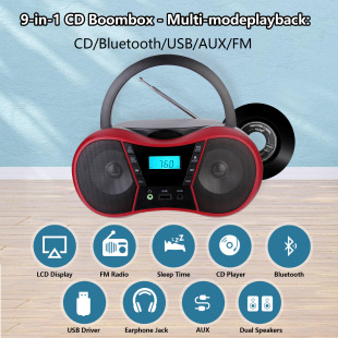 ��yʽ���wCD������ Boombox ��FM �����C���{����USB