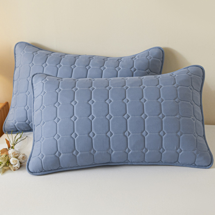 Funda de almohada anti-aceite para la cabeza 48X74 Funda de almohada anti-saliva y sucia Un par de funda de revestimiento de núcleo de almohada capa de aislamiento anti-sudor