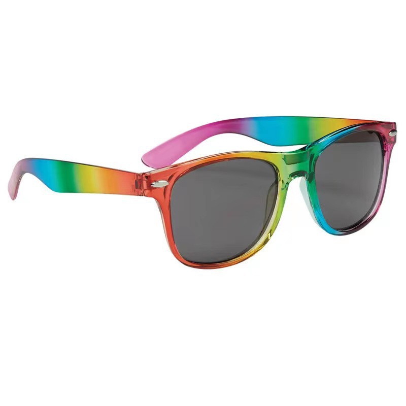 Pegatinas gafas de agujero de alfiler personalidad retrógrada clavos de arroz gafas de sol gafas de agujero de moda cool gafas de fiesta cuadrada