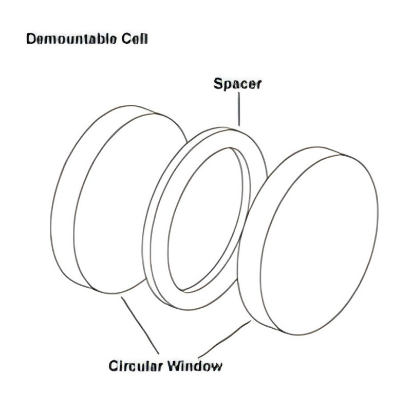 L1271202 Perkin Elmer Potassium Bromide Window Removable Unit Window-KBr 4mm Quantity 2