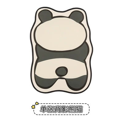 Cute Panda Cartoon Car Seat Back Anti-Kick Pad for Women, Car Seat Anti-Dirt Pad, Rear Seat Protector (Chair back anti-kick pad) - long-anti-kick-pad-back-panda