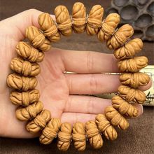 复古diy小众配饰 桃核手串秦岭野生龙纹桃核矮庄超低桩高桃胡手串