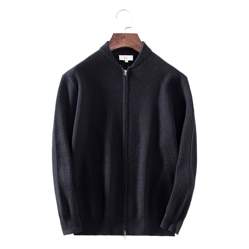 Otoño y invierno 2021 nuevo suéter grueso hombre chaqueta japonesa de cuello en V camiseta de punto cardigan para usar una guapo chaqueta de tendencia