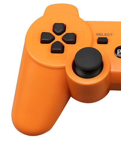 Mando de juego PS3 multicolor con botón universal de copo de nieve de doble vibración Bluetooth inalámbrico con mango P3 transfronterizo de fábrica