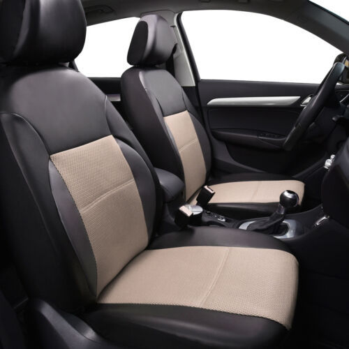 Foreign trade cross-border PU leather Foreign Trade car artificial leather 5-seater car universal arc sandwich stitching leather seat cover