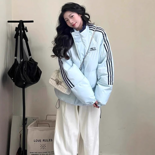 Down Cotton Short Jacket 2025 New Thickened Oversize Student Women's Loose Cotton Coat Winter Outerwear Trendy