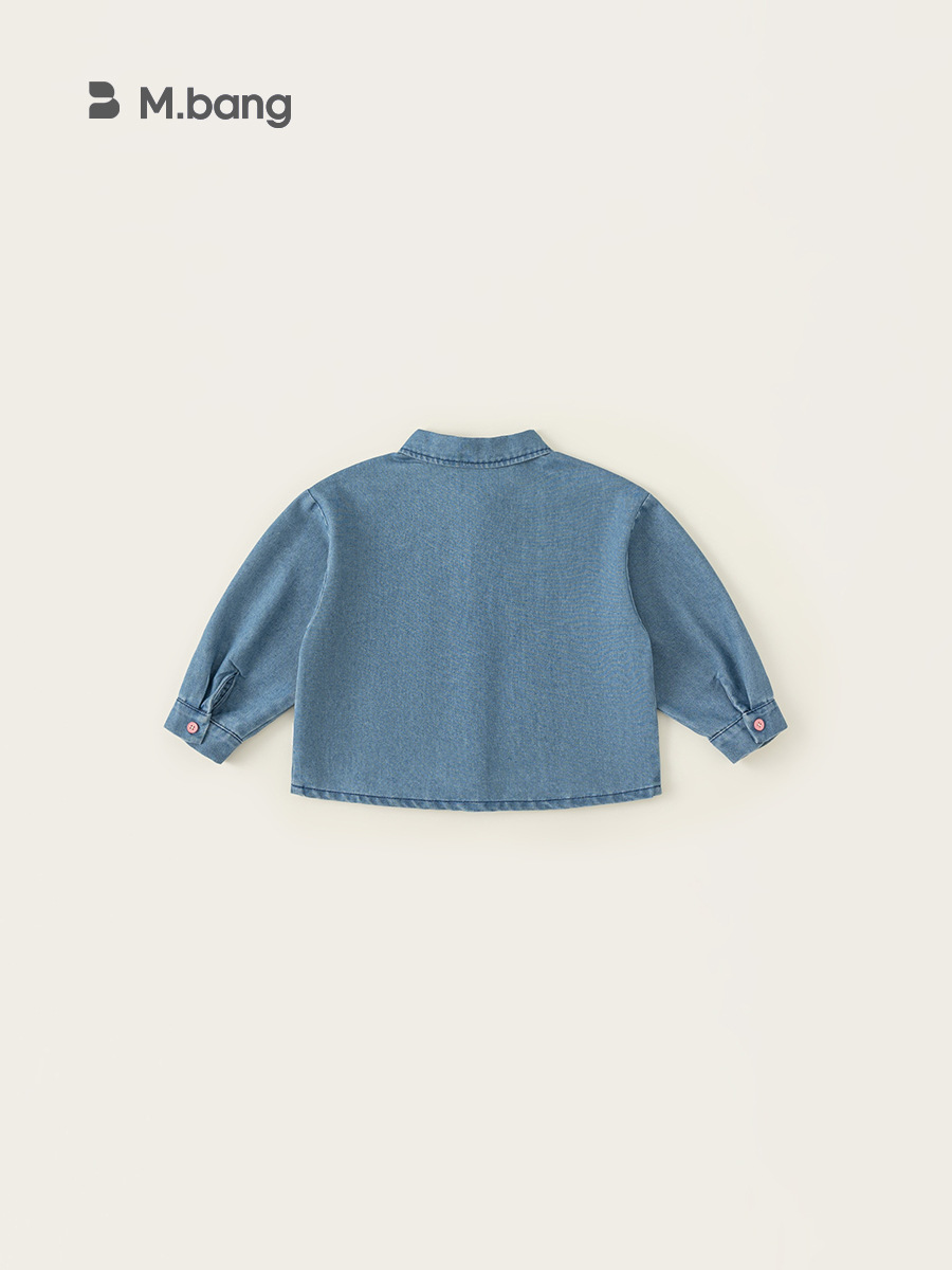 Yoobao ropa infantil camisa de primavera para niños 2025 primavera y otoño nuevo bebé camisa de collar camisa de vaquero para niños