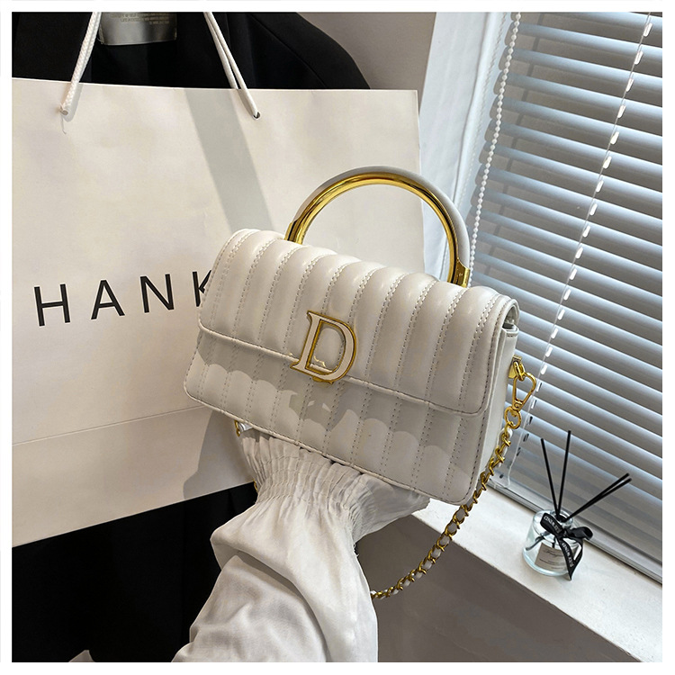 Hochwertige, leichte, luxuriöse, weiche Ledertasche mit bestickter Kette, kleine, duftende Tasche für Damen, vielseitige, modische Textur, One-Shoulder-Crossbody-Handtasche_voghion.com