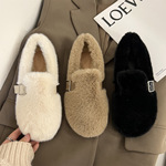 Зимняя флисовая удерживающая тепло обувь, коллекция 2023, в корейском стиле