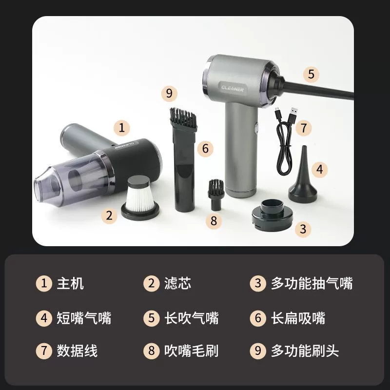Wireless powerful handheld small vacuum cleaner for car charging for home use, new collection