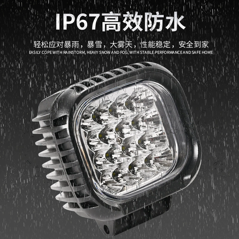 Lights, modified SUV, metal electric car, aluminum alloy