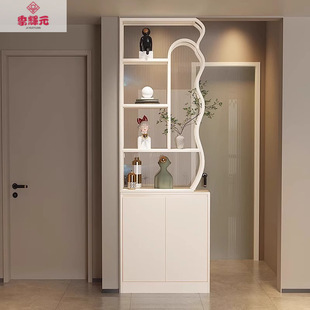Ji Huiyuan Modern Light Luxury Style Entrance Door Facing Living Room Partition Cabinet Blocking Small Apartment Screen Shoe Cabinet Entrance Cabinet