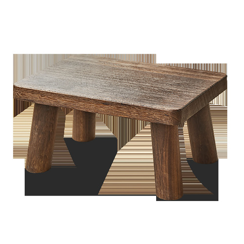 Small wooden stool, shoe bench, low stool, mini square stool, living room home use, small footstool, wooden seat, tea table, solid wood stool