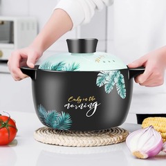 【卸売】高温耐性乾式焦げ付きセラミックキャセロールシチューポット家庭用ガスガスストーブ土鍋スープ