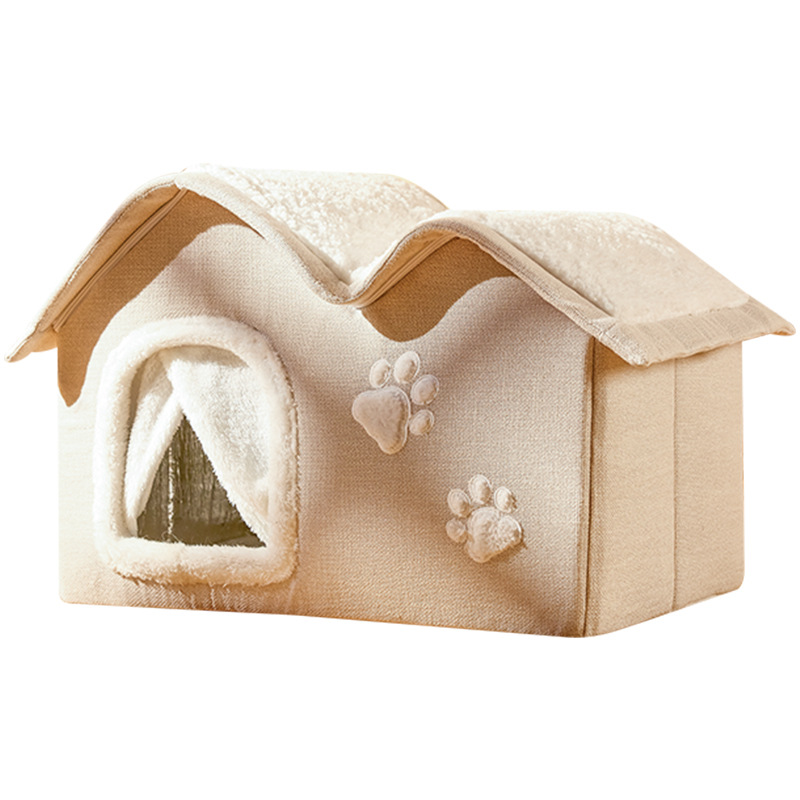Nido de casa para gatos y perros, cálido en invierno, perros pequeños, gatos y perros, cuatro estaciones, casa para perros, cama para gatos, suministros para mascotas al por mayor