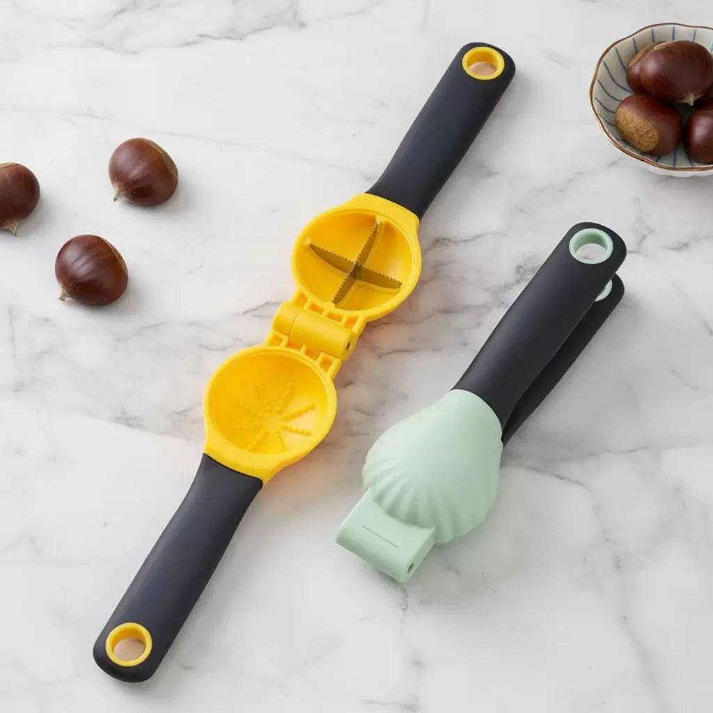 板栗开口器剥壳神器 家用生熟板栗通用 核桃夹二合一 快速去皮剥