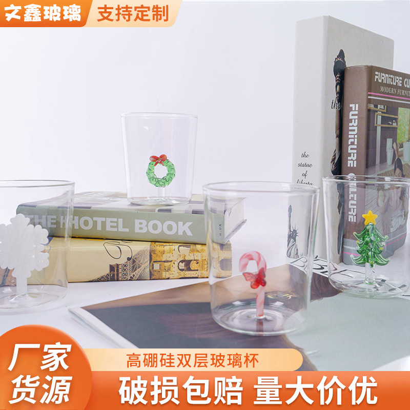 Creative three dimensional cartoon glass