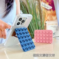 新しいポータブルシリコン吸盤携帯電話ホルダー多機能シンプルな片面 3M 接着剤バックステッカー携帯電話ケースホルダー