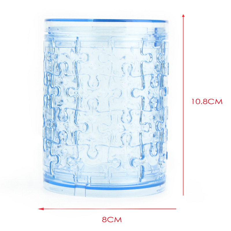 DIY积木益智玩具自装 存钱罐水晶拼图 3D立体水晶积木拼图存钱罐