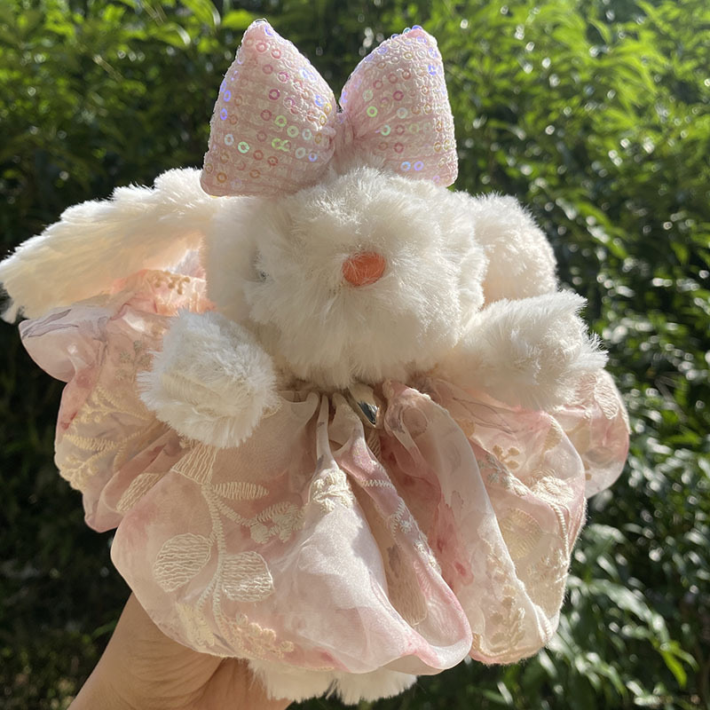 Xiaohongshu 人気の垂れ耳ボニーウサギぬいぐるみバッグペンダント漫画かわいい人形親友ギフトペンダント|undefined