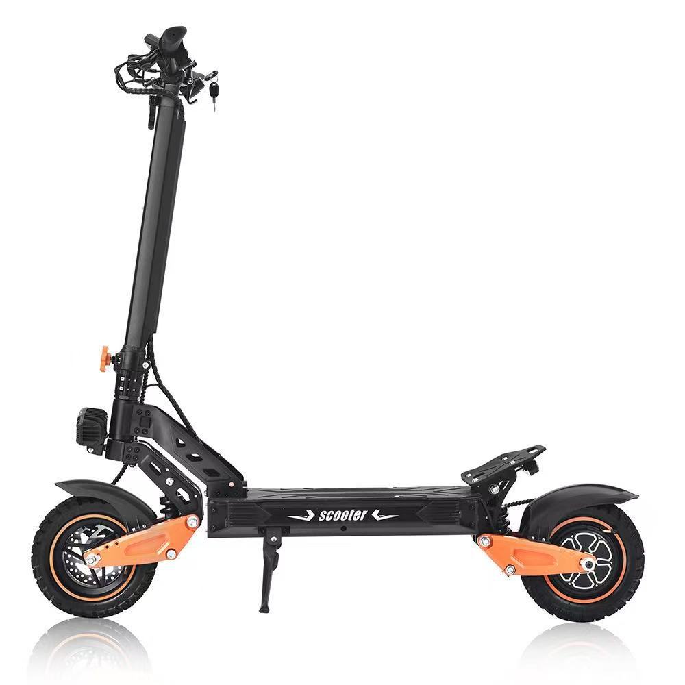 Cross-Border New Hot-Selling 48V Lithium Battery Off-Road Tire Electric Scooter, Foldable Two-Wheeled Adult Folding Mobility Vehicle