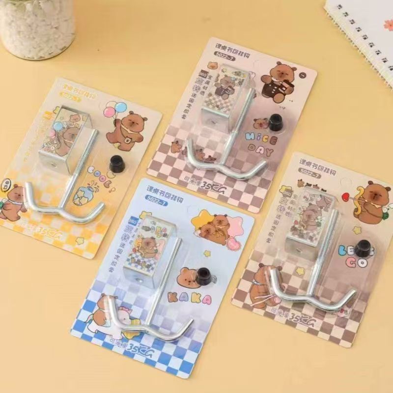 New Product in Stock, Double Hooks, High-Looking, Multi-Functional Desk Hooks, Removable, Punch-Free, Adhesive School Bag Hooks New Product in Stock, Double Hooks, High-Looking, Multi-Functional Desk Hooks, Removable, Punch-Free, Adhesive School Bag Hooks