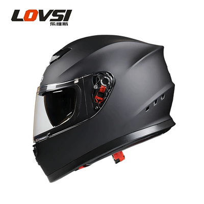 Foreign trade for motorcycle men and women double lens full helmet riding electric motorcycle four seasons cool personality safety full helmet (Motosiklet kaskı (dəbilqə)) - matt-black-double-mirror-full-face-helmet-m57-58cm
