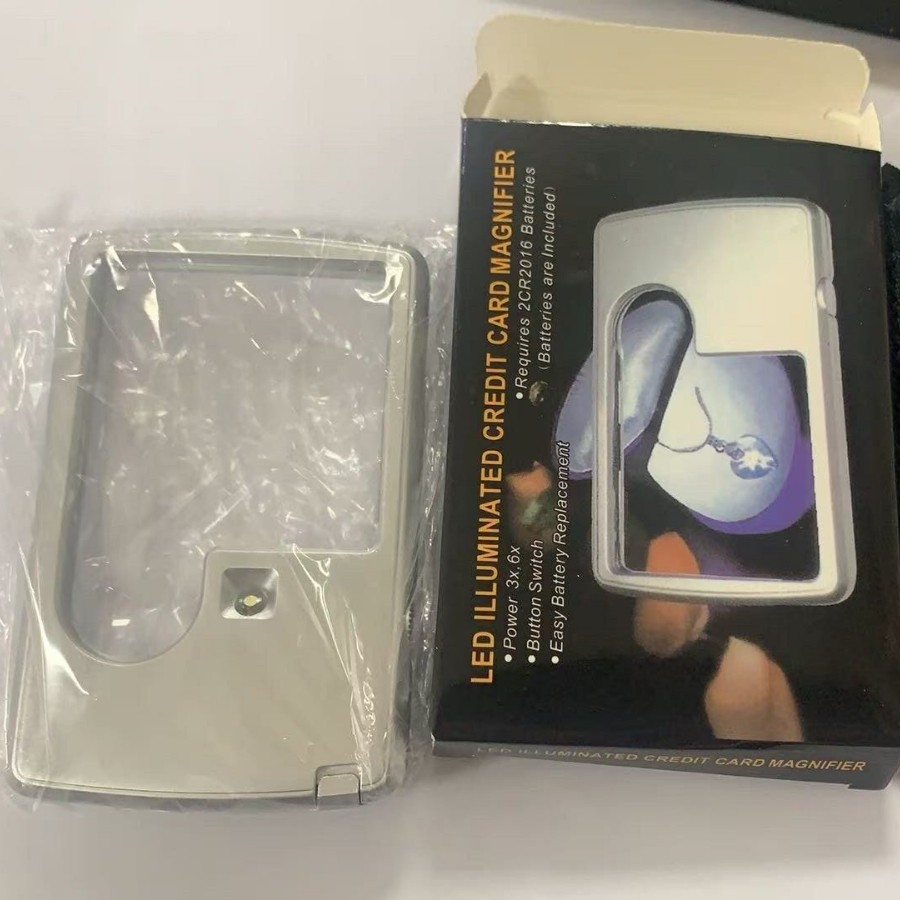 led放大镜带led灯便携式手持小型放大镜厂家批发老人阅读放大镜