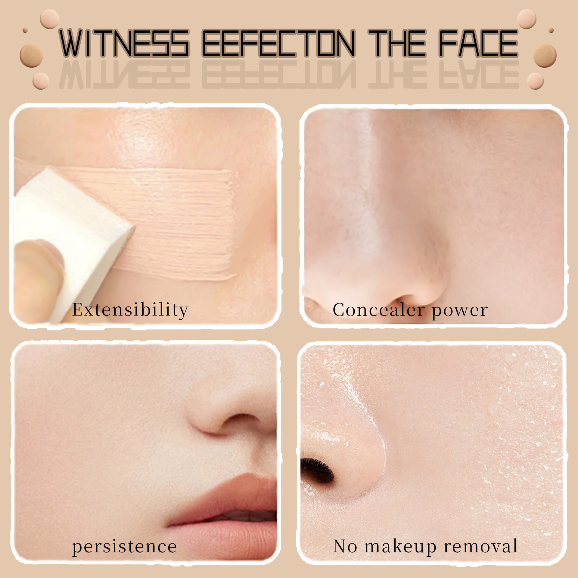 Cross-border makeup foundation, matte concealer, long-lasting makeup without smudge, pore-invisible foundation, European and American makeup foundation cream undefined