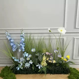 仿真花造景假绿植落地组合橱窗假花装饰布置景观摆件室内花艺庭院