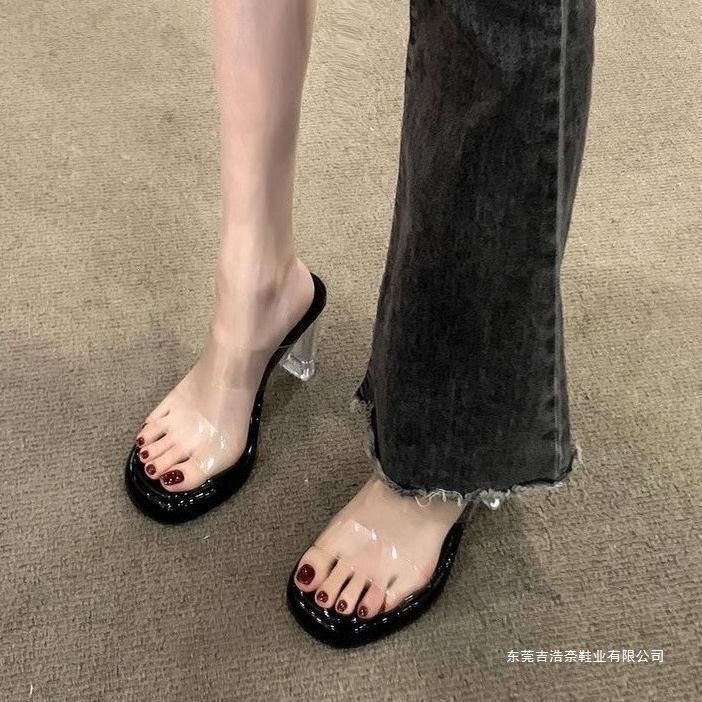 9cm Height-Increasing Crystal Slippers for Women, Summer Outdoor Slide Sandals, 2026 New Style, Elegant Fairy Transparent Strap High Heels 9cm Height-Increasing Crystal Slippers for Women, Summer Outdoor Slide Sandals, 2026 New Style, Elegant Fairy Transparent Strap High Heels