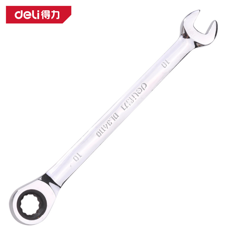 Deli得力镜面两用棘轮快扳8-32mmDL34108DL34110DL34112DL34113