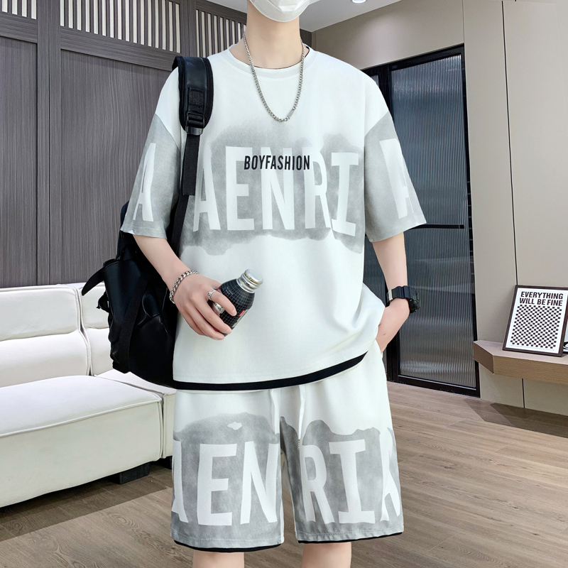 Ice Silk Short-Sleeved T-Shirt Men's Suit Summer 2025 New Loose Quick-Drying Men's Fat Large Size Half-Sleeved T-Shirt Ice Silk Short-Sleeved T-Shirt Men's Suit Summer 2025 New Loose Quick-Drying Men's Fat Large Size Half-Sleeved T-Shirt