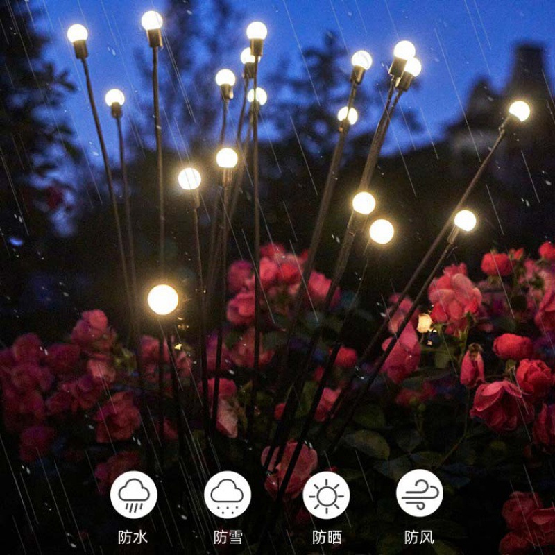 Solar lámpara de La Luciérnaga Villa jardín paisaje lámpara LED Navidad vacaciones decoración linterna jardín césped lámpara